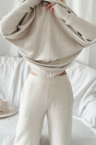 Serene Softness knit pants, off white