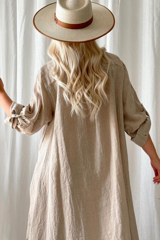 Adele shirt dress, cashmere