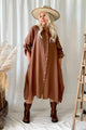 Adele shirt dress, walnut