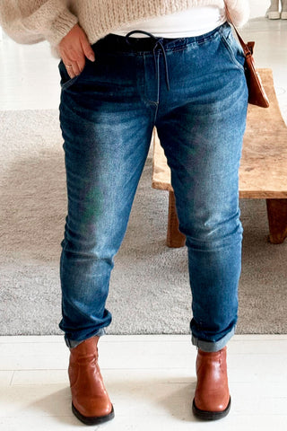 Basic jeans joggers, denim