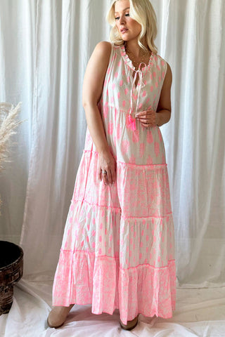 Carmelita cottton dress, pink