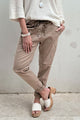 Casual tencel joggerit, taupe