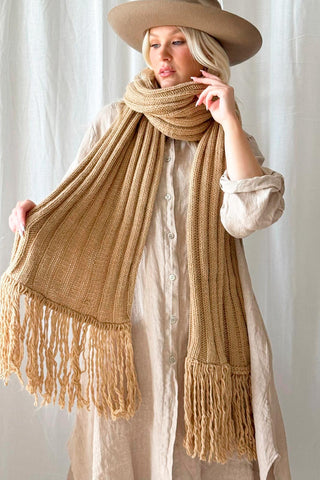 Celsia scarf, caramel