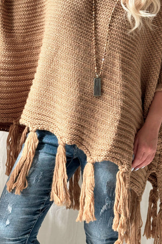 Dalila poncho, caramel