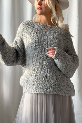 Dazzle glitter knitwear, grey