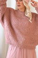 Dazzle glitter knitwear, rose