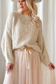 Dazzle glitter knitwear, off white