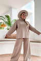 True Dream polo and pants set, taupe