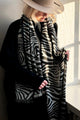 Dreamspell scarf, grey zebra