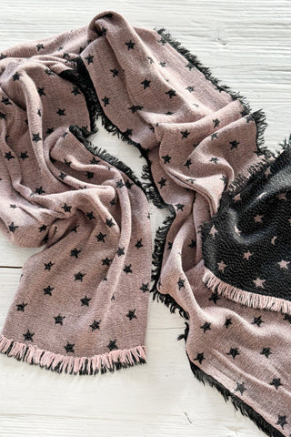 Dreamspell scarf, pink star