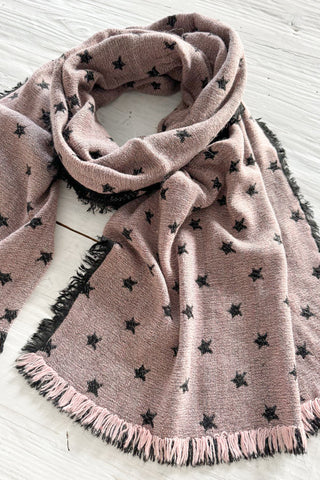 Dreamspell scarf, pink star