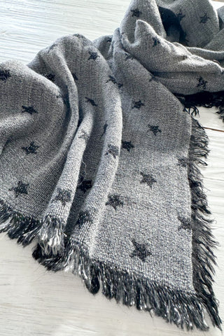 Dreamspell scarf, grey star