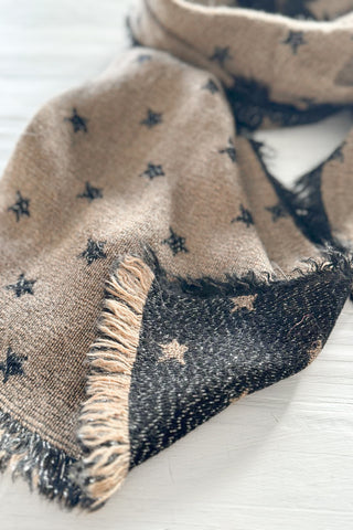 Dreamspell scarf, gold star