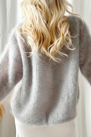 Dreamy mohairneule, pearl grey