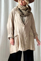 Emera linen jacket, cashmere