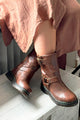 Feikon biker boots, brown