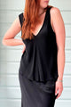 Jaci viscose top, black