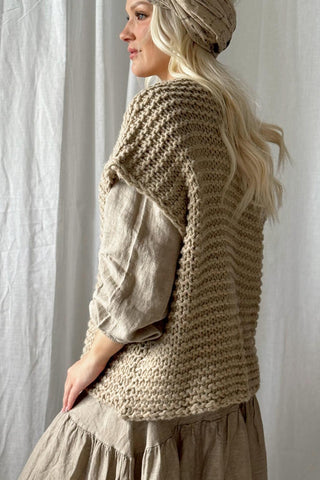 Jayle knit vest, beige