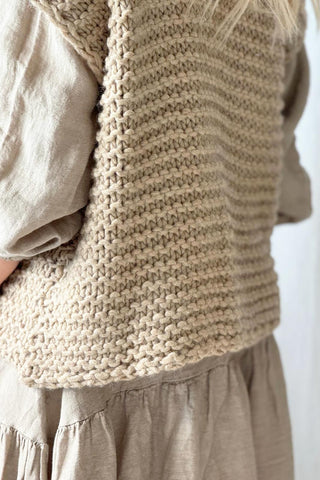 Jayle knit vest, beige