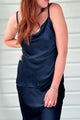 Jeni viscose top, navy