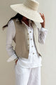 Jess linen vest, natural