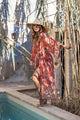 Live the dream kimono, hibiscus