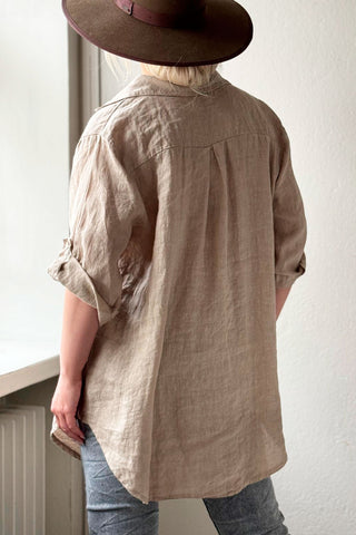 Milly linen shirt, cashmere