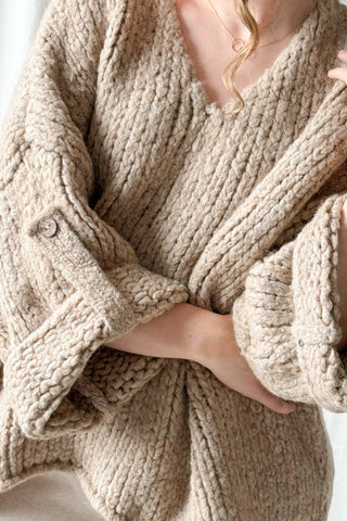 Roche knitwear, caramel