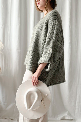 Roche knitwear, sage