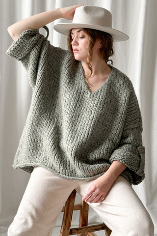 Roche knitwear, sage