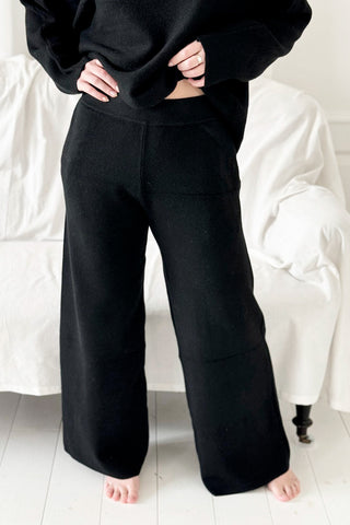 Serene Softness knit pants, black