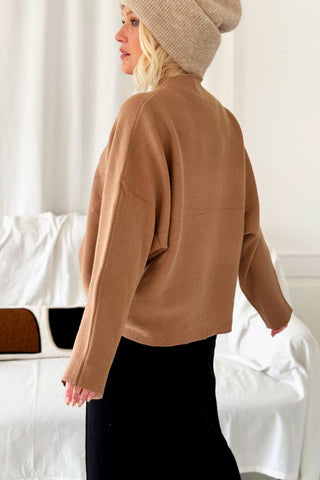 Soft Glow knit, caramel