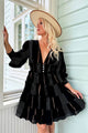 Sonya cotton dress, black