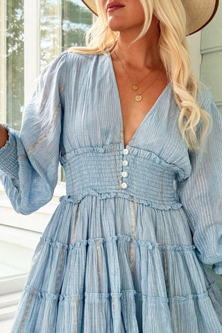 Sonya cotton dress, light blue