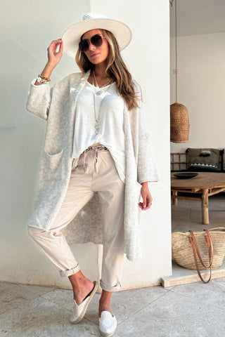 Wilona cardigan, soft grey