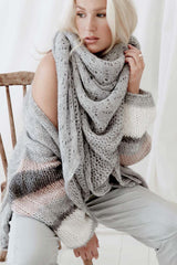 Dreamy mohair scarf, grey