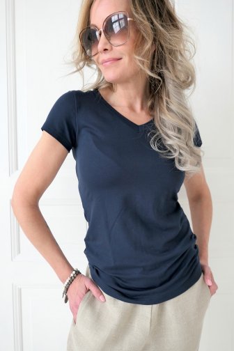 Bamboo basics t-shirt, navy