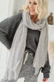 Cashmere love scarf, stone