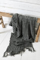 Love of linen blanket, anthracite