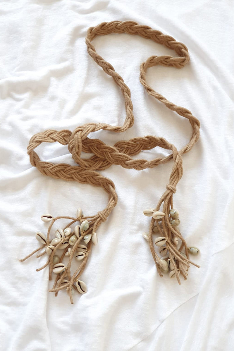 Jute belt, natural