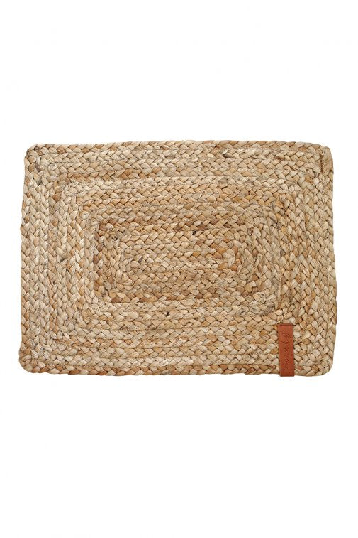 Jute tablet rectangle, natural