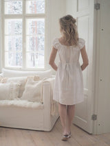 Isabel linen dress, white