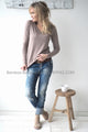 Bamboo basics longsleeve, taupe