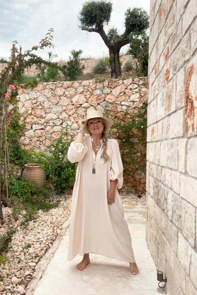 Antonie cotton dress, off white