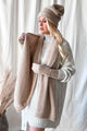 Tiffie mohair blend scarf, beige