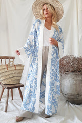 Beach kimono, blue