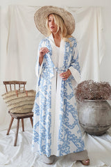 Beach kimono, blue