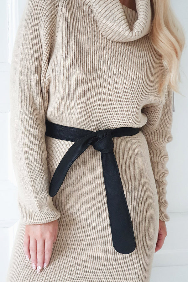 Bow belt, black