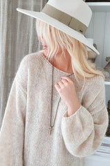Brixton joanna felt hat, dove/khaki