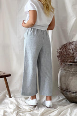 Carpenter pants, blue stripe